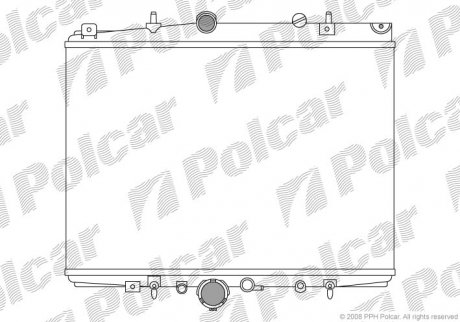 Радіатор охолодження Polcar 233208A7 (фото 1)