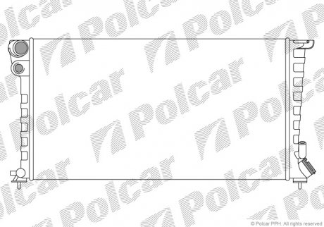 Радіатор охолодження Polcar 232608B4