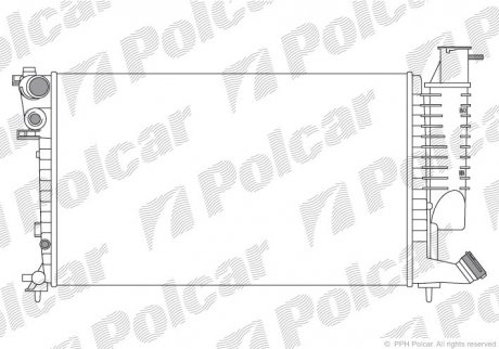 Радіатор охолодження Polcar 232608A9 (фото 1)