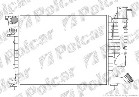 Радіатор охолодження Polcar 232608-3 (фото 1)