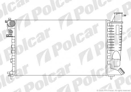 Радіатор охолодження Polcar 232408A8