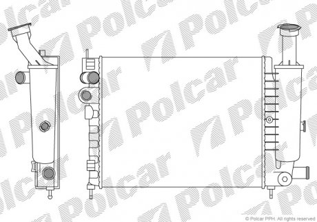 Радіатор охолодження Polcar 230508-1