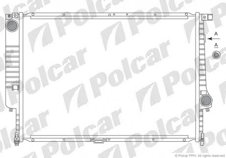 Радіатор охолодження Polcar 201508A5 (фото 1)