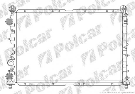 Радіатор охолодження Polcar 140208-4
