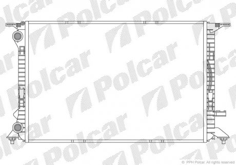 Радіатор охолодження Polcar 1337084X