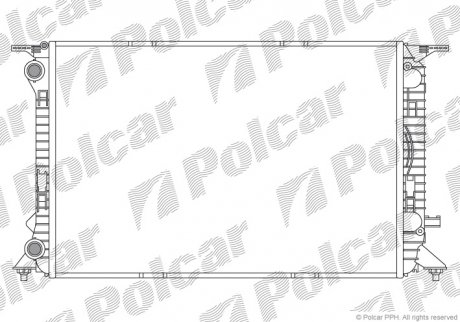 Радіатор охолодження Polcar 133708-4