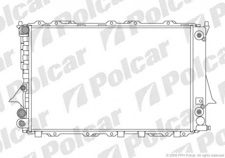 Радіатор охолодження Polcar 131608A5
