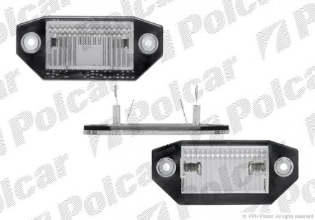 Ліхтар підсвітки номерного знаку Ford Mondeo 07- Polcar 3218959E