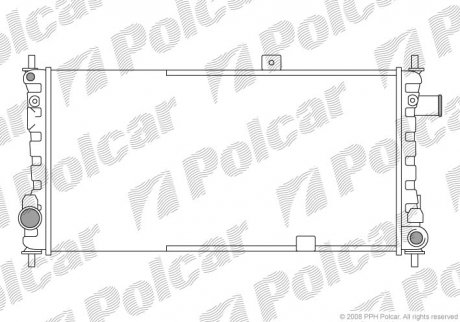 Радіатор охолодження Polcar 550408-3