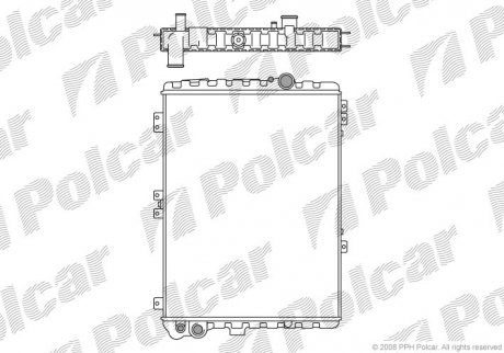 Радіатор охолодження Polcar 130708-3