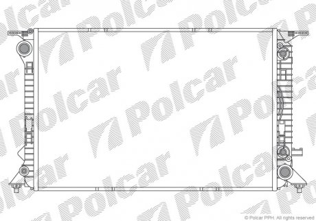 Радіатор охолодження Polcar 136508-1 (фото 1)