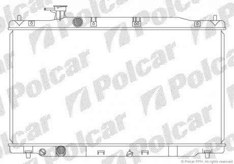 Радіатор охолодження Polcar 387808-1