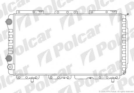 Радіатор охолодження Polcar 570208A3