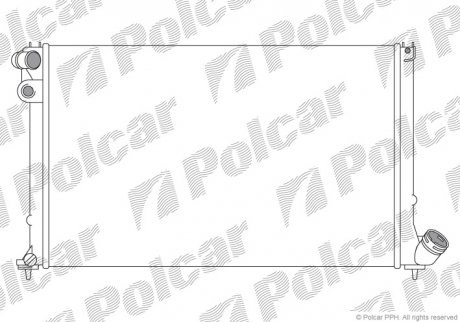 Радіатор охолодження Polcar 574608A3