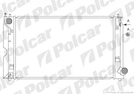 Радіатор охолодження Polcar 812508-4