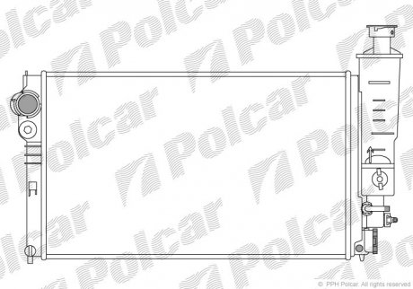 Радіатор охолодження Polcar 574508A4 (фото 1)
