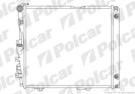 Радіатор охолодження Polcar 502408A0 (фото 1)
