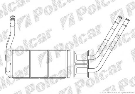 Радіатор обігріву Polcar 4310N8-1