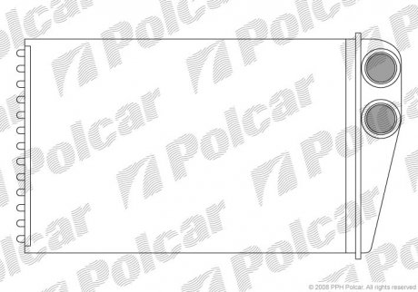 Радіатор обігріву Polcar 6012N8-1