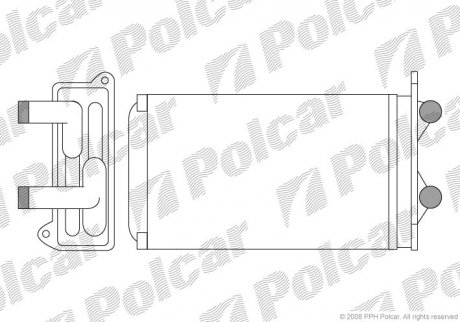 Радіатор обігріву Polcar 9566N81X