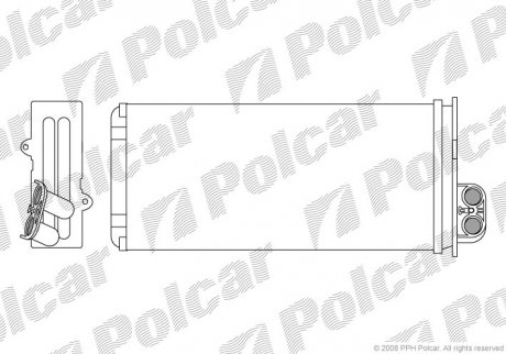 Радіатор обігріву Polcar 6041N8-1 (фото 1)