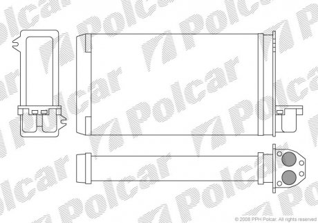 Радіатор обігріву Polcar 5722N8-1