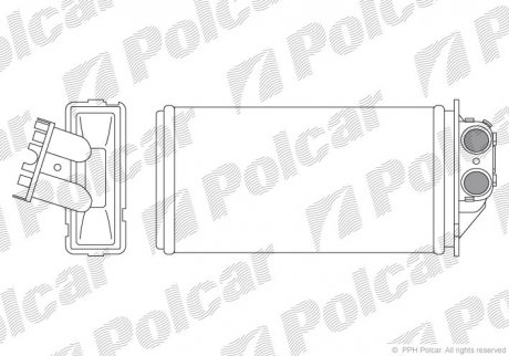 Радіатор обігріву Polcar 5710N8-2