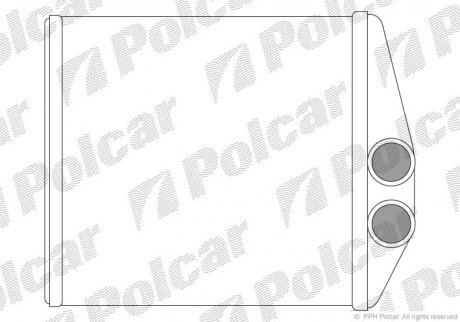 Радіатор обігріву Polcar 5556N8-2