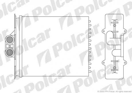 Радіатор обігріву Polcar 5516N8-2 (фото 1)