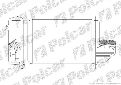 Радіатор обігріву Polcar 2007N8-2