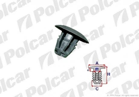 Кріплення обшивки Polcar RXC10149