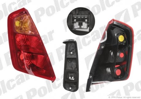 Лампа задня Polcar 302487-U