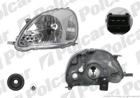 Фара основна Polcar 810409-V