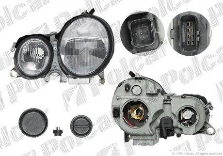Фара основна Polcar 5015095E