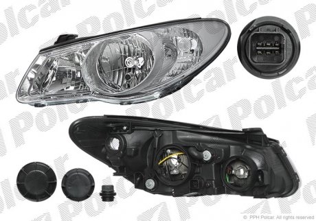 Фара основна Polcar 401610-E