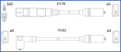 Комплект дротів запалювання HITACHI 134790 (фото 1)