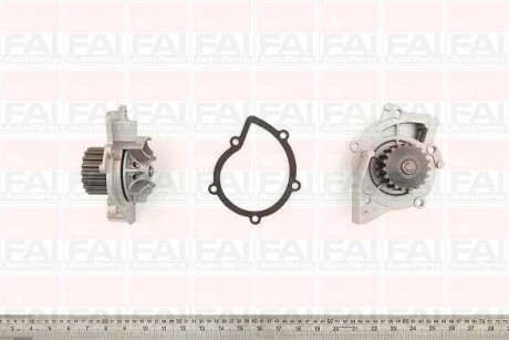 Водяна помпа Fiat/Ford/PSA/Volvo 1.6DMultijet/2.0DMultijet/2.0Hdi/2.0TDCi/2.2 HDi 2000- FAI WP6310