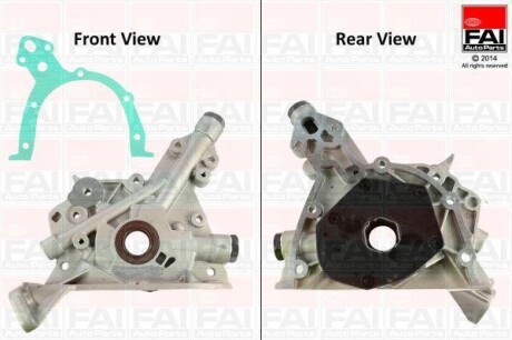 Масляна помпа Opel Astra G/Corsa C/Vectra B/C Z18XE,XEL 1.8,1.8 16V 00- FAI OP242