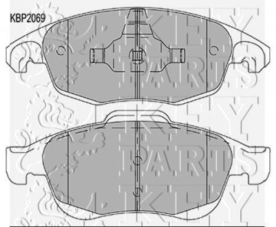 Гальмiвнi колодки дисковi KEYPARTS KBP2069