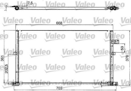 Радіатор кондиціонера Valeo 817657 (фото 1)