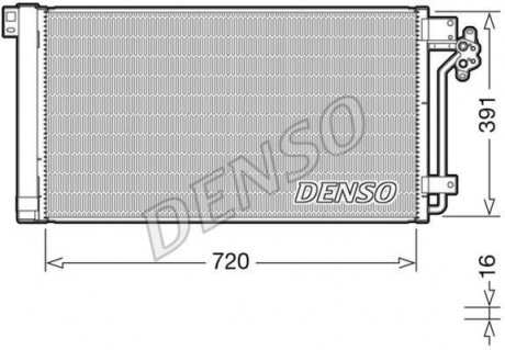 Радіатор кондиціонера DENSO DCN32020 (фото 1)