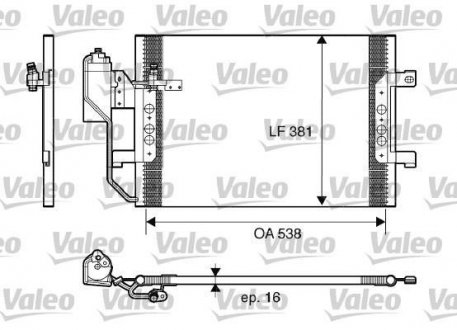 Радіатор кондиціонера Valeo 817659 (фото 1)