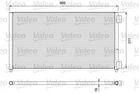 Радіатор кондиціонера Valeo 818017 (фото 1)
