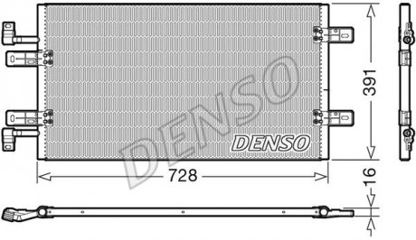 Радіатор кондиціонера DENSO DCN20019 (фото 1)