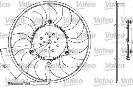Вентилятор, охолодження двигуна Valeo 698611
