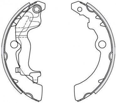 Гальмівні колодки барабані REMSA 4251.00