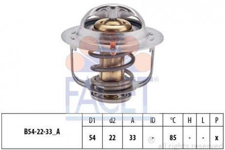 Термостат системи охолодження FACET 7.8224S (фото 1)