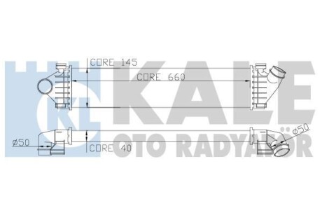 KALE FORD Интеркулер C-Max,Focus II,III,Galaxy,Kuga I,II,Mondeo IV,S-Max 1.6/2.0TDCi,Volvo S60 II,S80 II,V70 III KALE OTO RADYATOR 347000