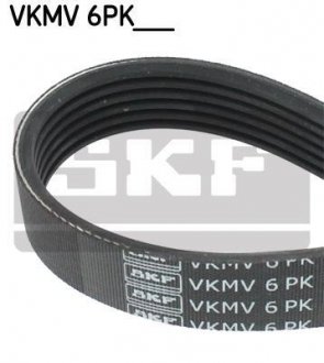 Ремень поликлиновый 6PK1255 SKF VKMV 6PK1255 (фото 1)