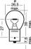 Автолампа Original P15W BA15s 15 W прозрачная OSRAM 7529 (фото 2)